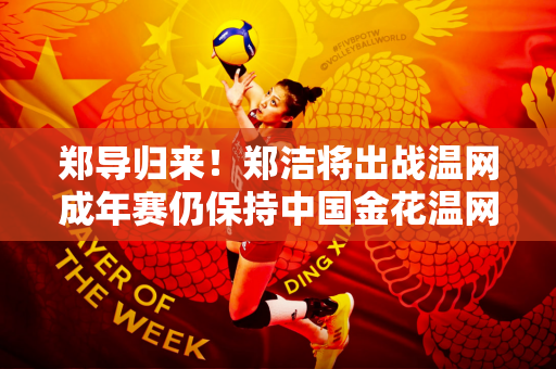郑导归来！郑洁将出战温网成年赛仍保持中国金花温网最佳战绩