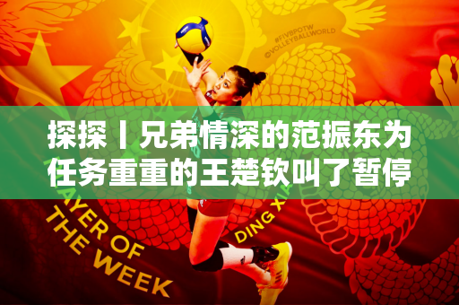 探探丨兄弟情深的范振东为任务重重的王楚钦叫了暂停