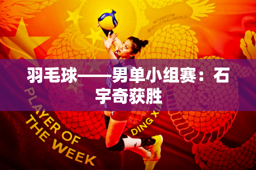 羽毛球——男单小组赛：石宇奇获胜