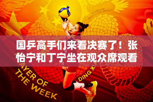 国乒高手们来看决赛了！张怡宁和丁宁坐在观众席观看比赛