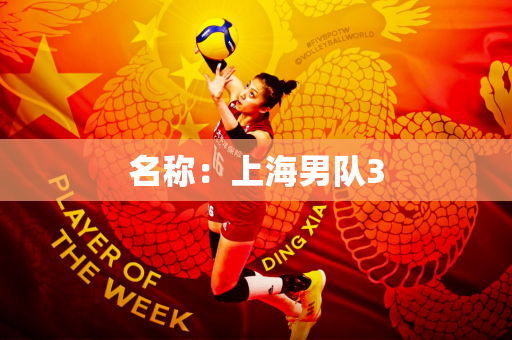 名称：上海男队3
