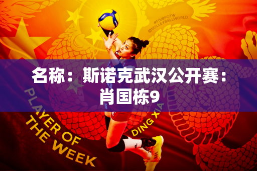 名称：斯诺克武汉公开赛：肖国栋9