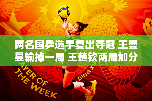 两名国乒选手复出夺冠 王曼昱输掉一局 王楚钦两局加分