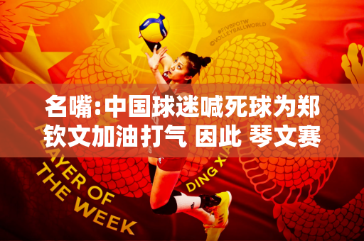 名嘴:中国球迷喊死球为郑钦文加油打气 因此 琴文赛后真诚地道歉