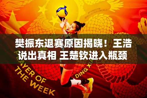 樊振东退赛原因揭晓！王浩说出真相 王楚钦进入瓶颈 大赞林诗栋