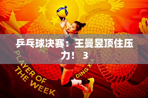 乒乓球决赛：王曼昱顶住压力！ 3