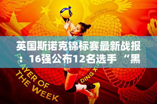 英国斯诺克锦标赛最新战报：16强公布12名选手 “黑马”霍尔特意外晋级！