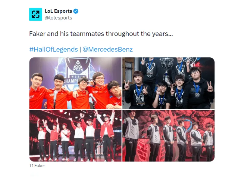 【资讯站】LOL官方：这些年来 Faker和队友们……