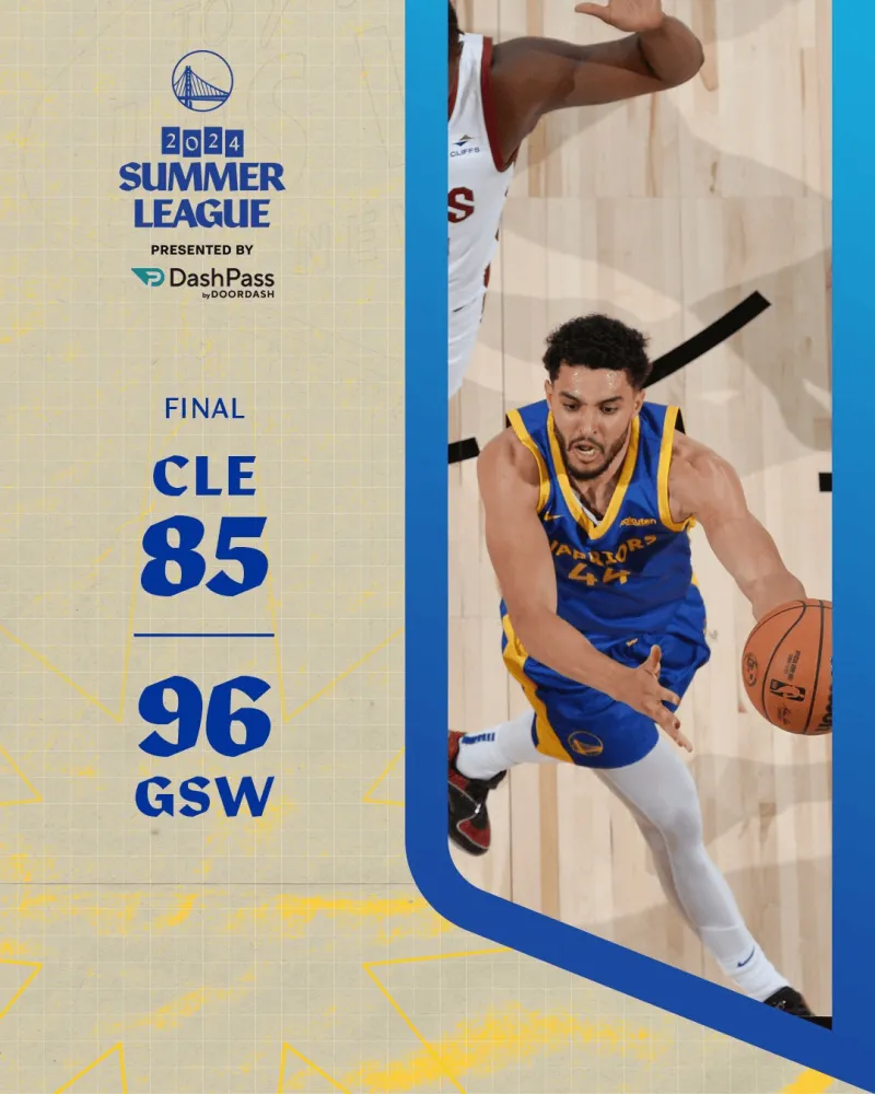 NBA夏季联赛：勇士队以96-85击败骑士队 取得夏季联赛六连胜